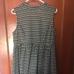 Chic professional black and white dress
